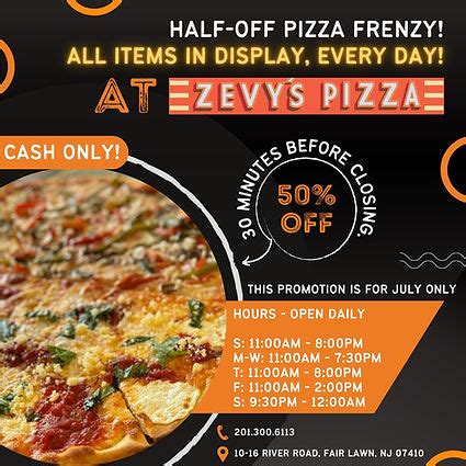 Place an Order — Zevy's Pizza — Kosher Pizza Takeout.